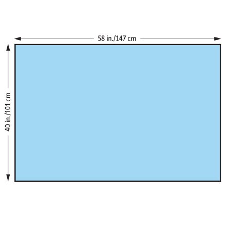 Drape Surgical Half General Purpose Basic Half Drape 40 W X 58 L Inch Sterile (1/EA 60/CS) by O&M Halyard  ID 47614